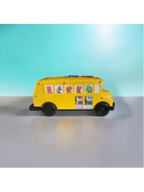 1996 vintage LeapFrog Phonics Bus Learning Toy Yellow Black “works”